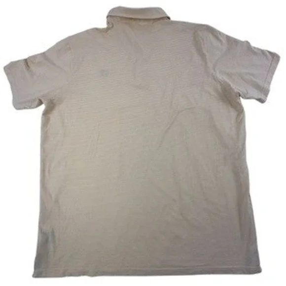 Masters Clubhouse Collection Polo Shirt Mens XXL Yellow Striped Golf CCK1780-01 - Picture 2 of 12